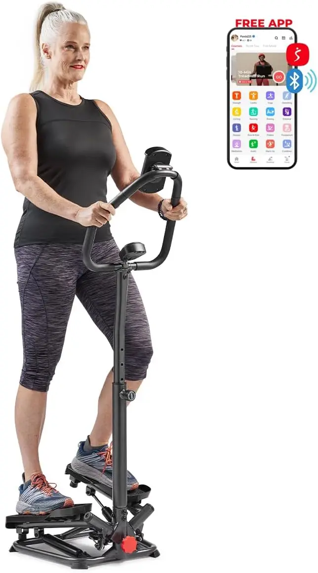 Smart Twist Stair Stepper with Adjustable Handlebar