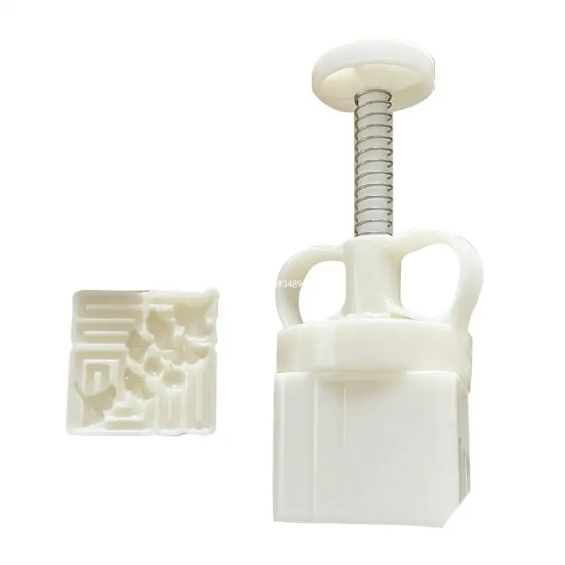 

Leaf Pattern Moon Cake Molds Cookie Stamp Hand Pressure Moon Cake Baking Tool