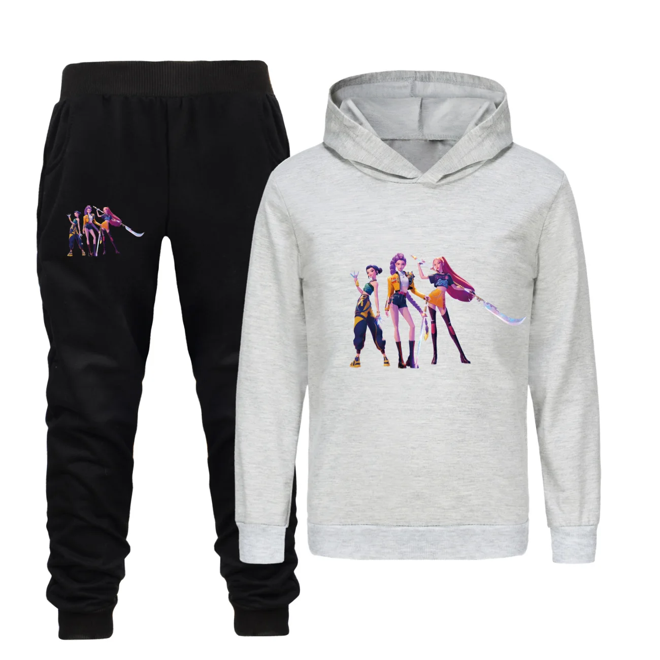 

KPop Demon Hunters Clothes Set Kids Cartoon Hoodies & Sweatshirts Pants 2pcs Sets Toddler Girls Outfits Junior Boys Sportsuits