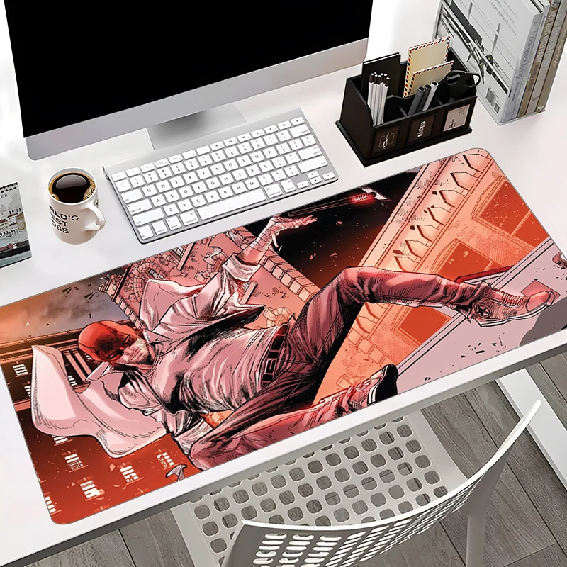 Large Mousepad Daredevil Gamer Keyboard Table Mat PC Gamer Cabinet Laptop Rubber Mouse Pad Gaming Accessories Non-slip MousePads