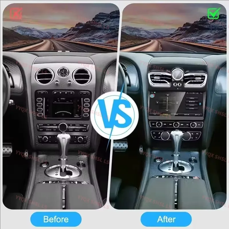 Car Radio For Bentley Flying Spur Continental 2005-2019 Android GPS Navigation Multimedia Video Player Stereo Receiver Offline