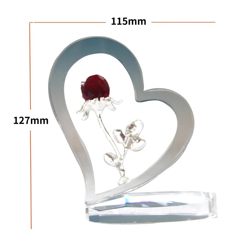 

Birthday Gift Crystal Love Rose Valentine's Day Simulation Eternal Crystal Flower Home Decoration For Wife's Wedding Anniversary