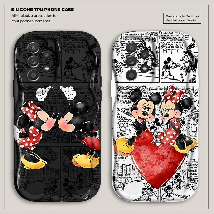 حافظة لهاتف سامسونج جالاكسي A04 A16 A03 A12 A13 A11 A02s A15 A20 A50 A05 A06 غطاء هاتف ناعم ديزني ميكي ميني الساخن #1