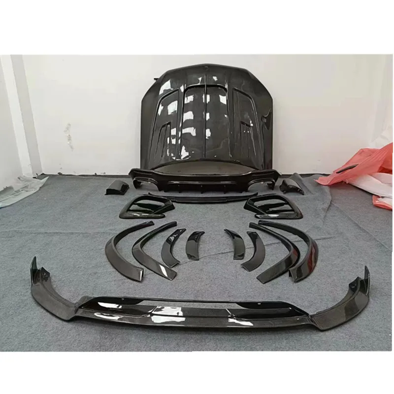 Upgrade To B-900 Carbon Fiber Style Body Kit Front Lip Rear Lip Exhaust Tips For   For   Gls X167