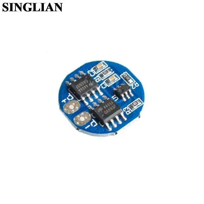 2S 8.4V Lithium Battery Protection Board Circular 7.4V Overcharge Over Discharge Protection 5A Working Current 7A Current Limit