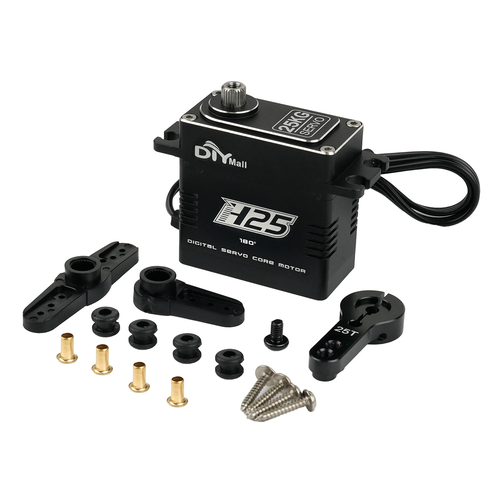 BLS-H25 25KG Brushless Digital Servo Full CNC Case Steel Gear 0.085s/60° High Torque for 1/8 1/10 RC Car Truck Robot Helicopter