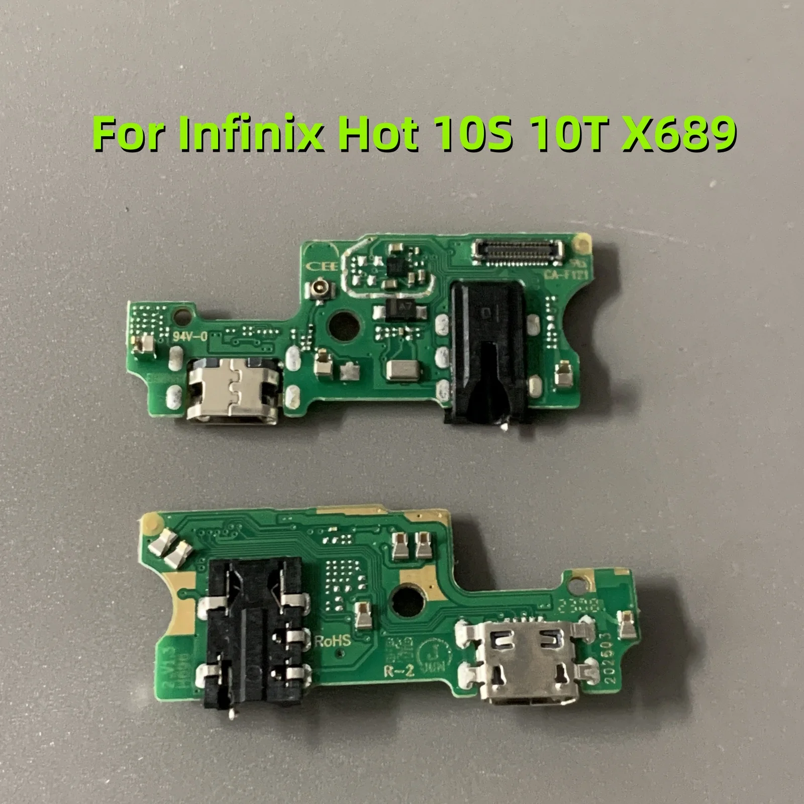 

For Infinix Hot 10S 10T X689 USB Charging Port Dock Connector Board Flex Cable With IC Replacement