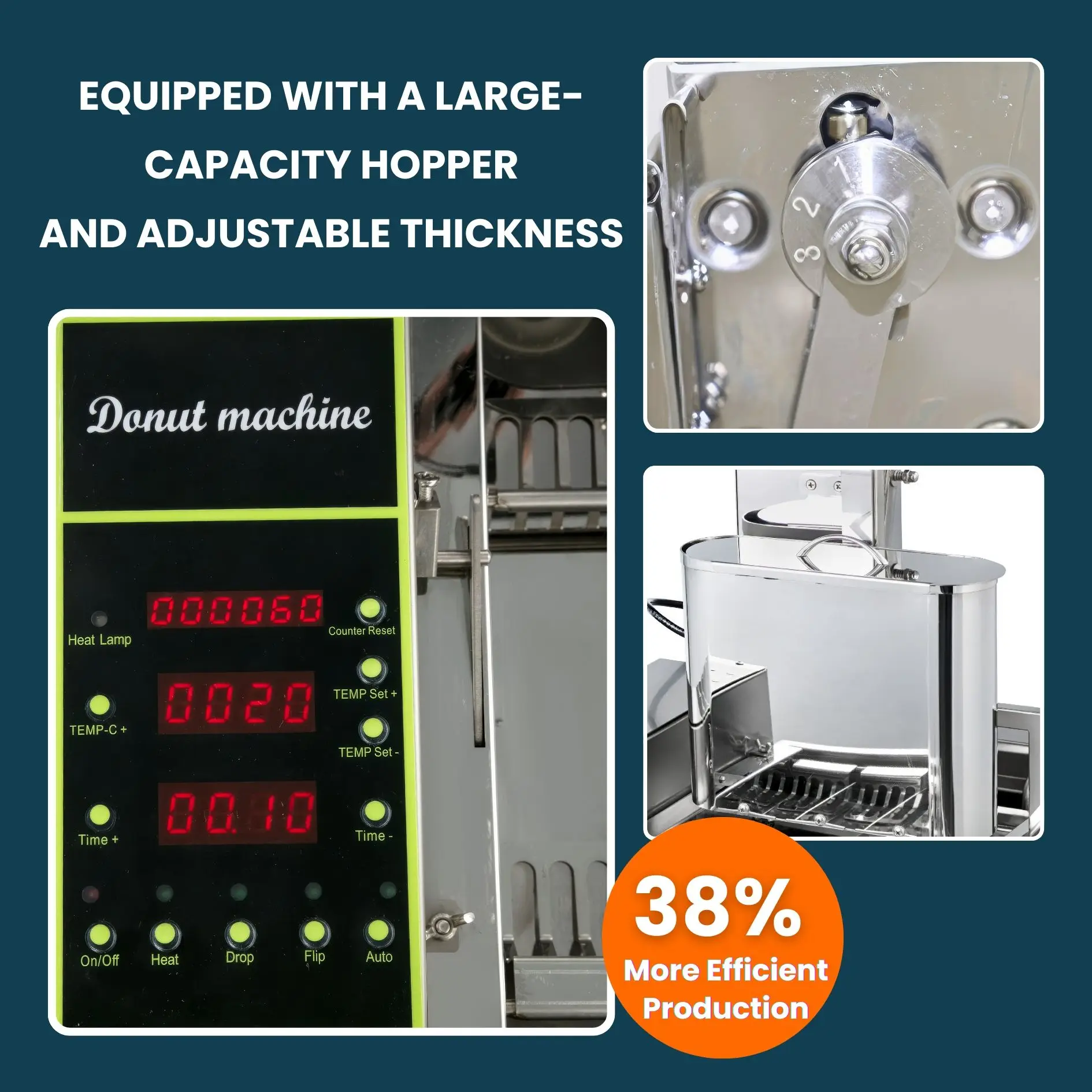 Premium High Quality Doughnut Fryer Automatic Donut Maker Machine Constant Temperature Control