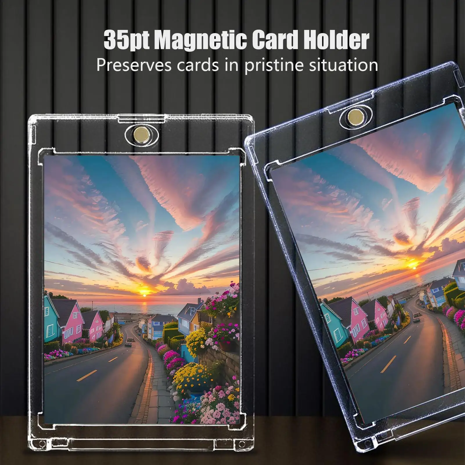 

Рукав для коллекционных карточек, прозрачные магнитные защитные приспособления для бейсбольных карточек, спортивные развлекательные принадлежности для дисплея, держащего брелока