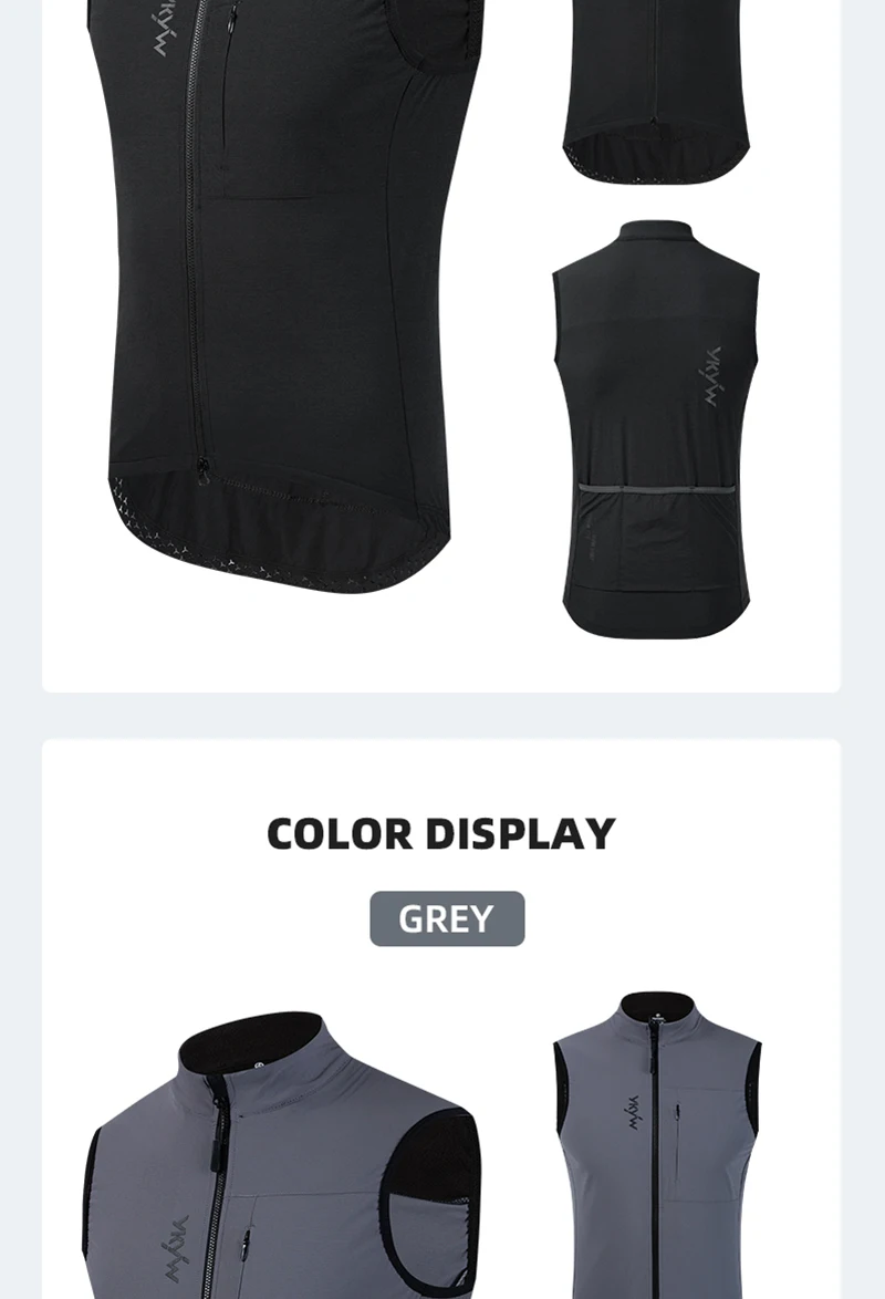 YKYW Fahrradweste Winter Wasserdicht Fleece-Gefüttert Rückseitiger Anti-Rutsch-Greifer Thermisch Winddicht Feuchtigkeitsableitend 4 Taschen 7 Farben – Detail 17