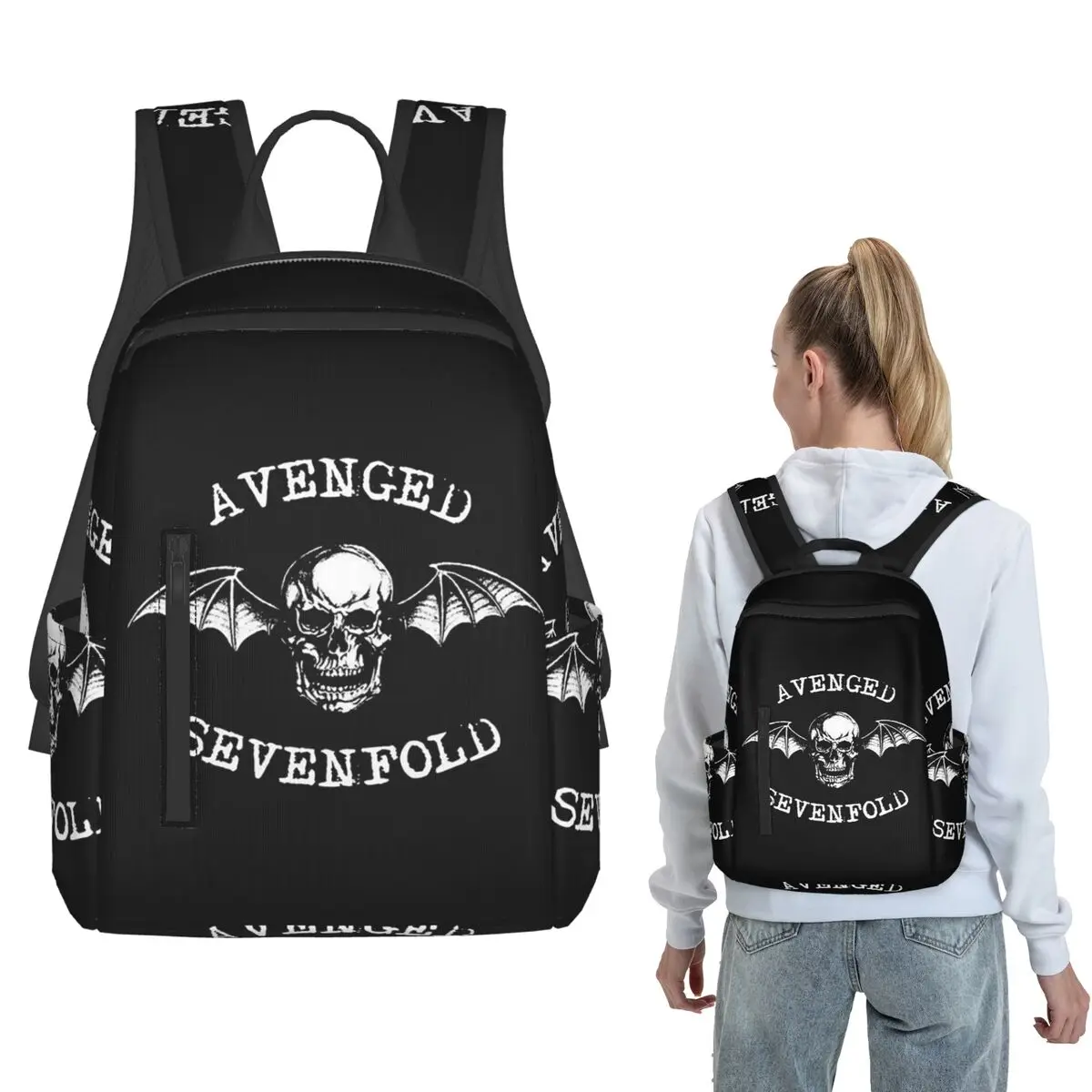 Avenged Sevenfold Backpack Daypack Boys Girls BookBag School Bag Shoulder Bags for Men Women