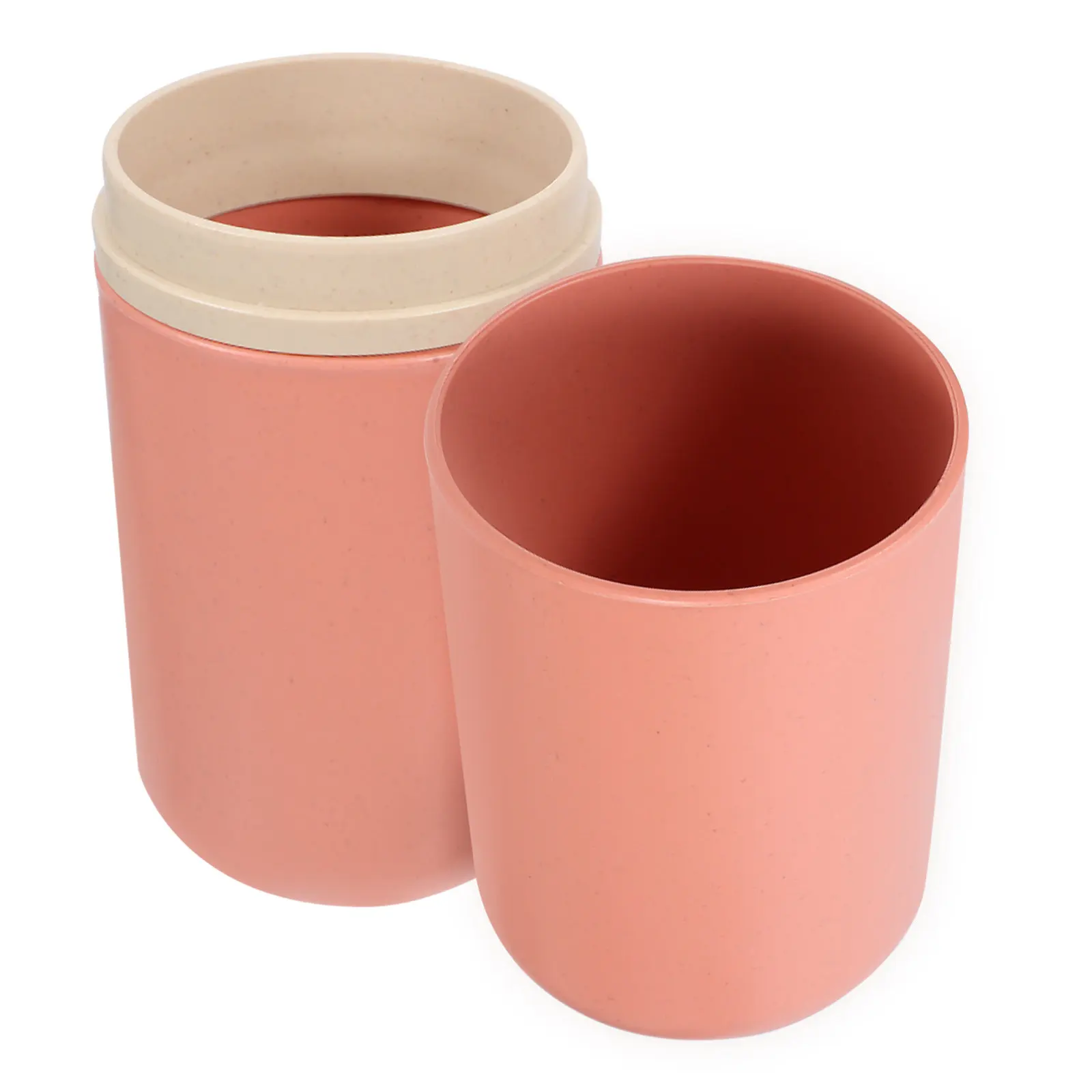 Portable Toothbrush Holder Reusable PP Travel Toothpaste Storage Case Multipurpose Organizer Cup for Travel Hiking Outdoor