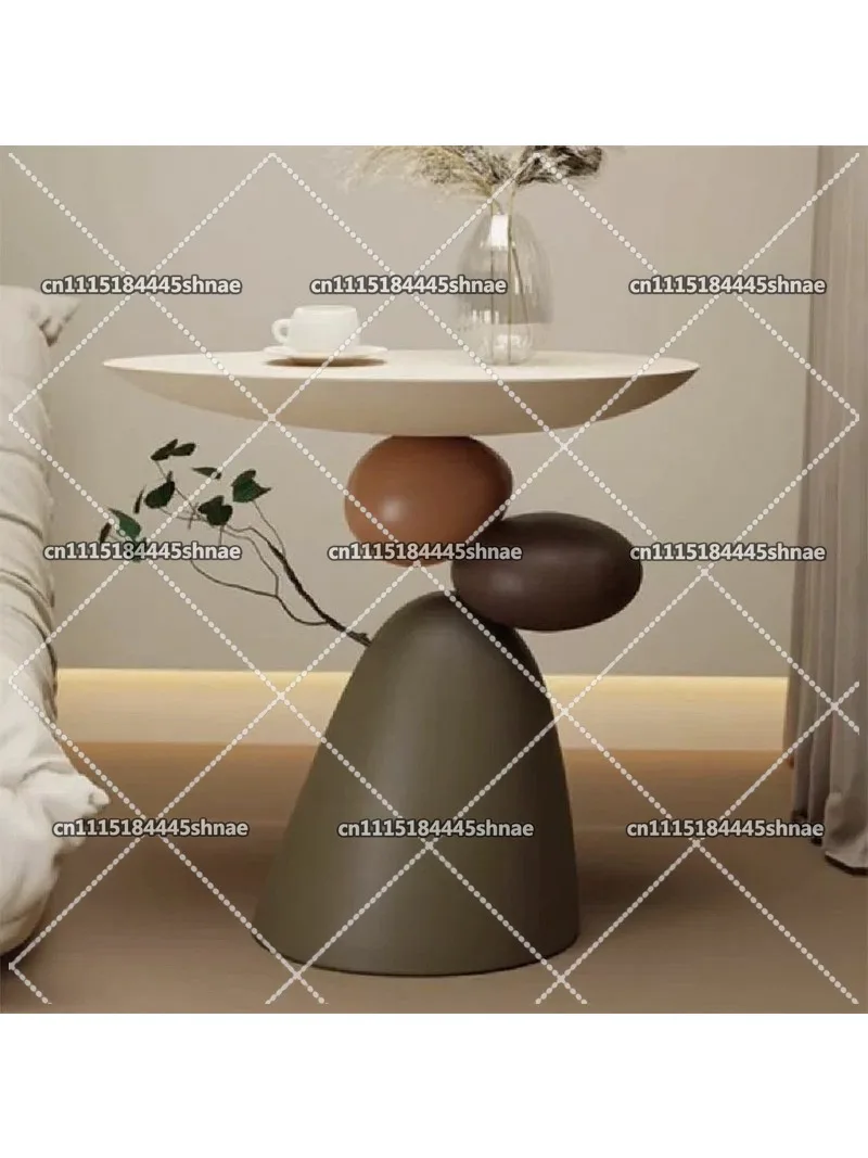 Wabi-sabi Wind Living Room Floor Ornament Light Luxury High-end Sofa Next To A Few Hours To Run Coffee Table Home Decoration