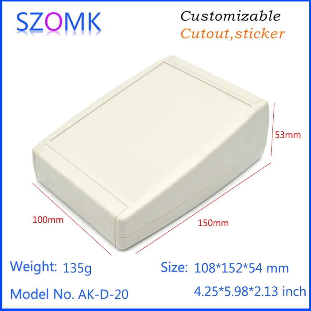 4Pcs Plastic desktop box 108*152*54MM plastic instrument box electronic abs plastic enclosure junction box