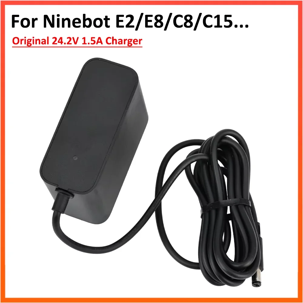 Original Ladegerät Für Ninebot Elektrische Roller E2 E2Plus E8 E10 C15 C20 Kickscooter 24,2 V 1,5 A Batterie Power Adapter Teile