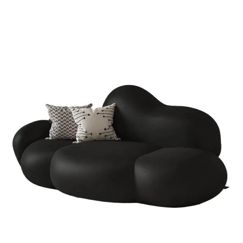 

Cream wind bedroom living room cloud black beauty salon leisure small apartment Internet celebrity modern homestay cloud sofa