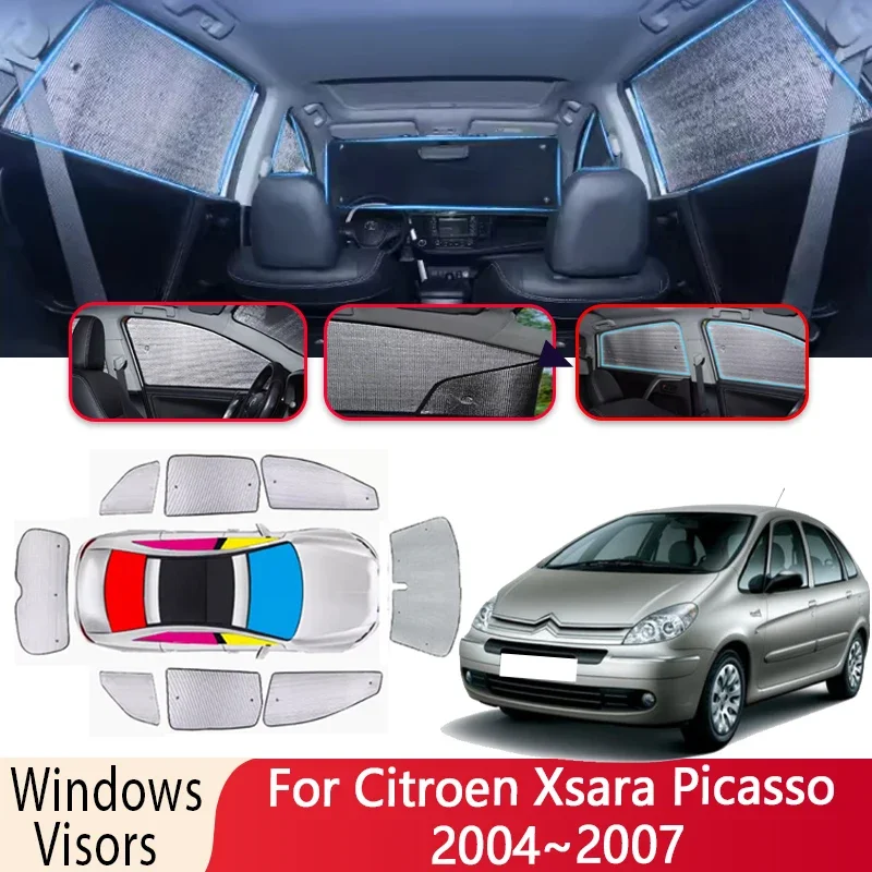 

Sun Shade For Citroen Xsara Picasso 2004 2005 2006 2007 Car Windshield Sunshade Heat Insulation Auto Parts Sun Visor Accessories