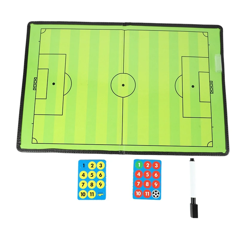 

Hot Portable Trainning Assisitant Equipments Football Soccer Board Fold Leather Useful Teaching Board