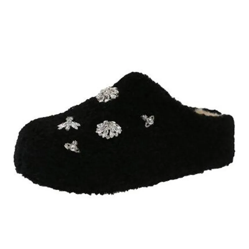 

2025 New Fashion Brand Designer Women's Comfort Lined Slippers Soft Sole Winter Warm Indoor Outdoor Shoe Elegant Couple Slippers