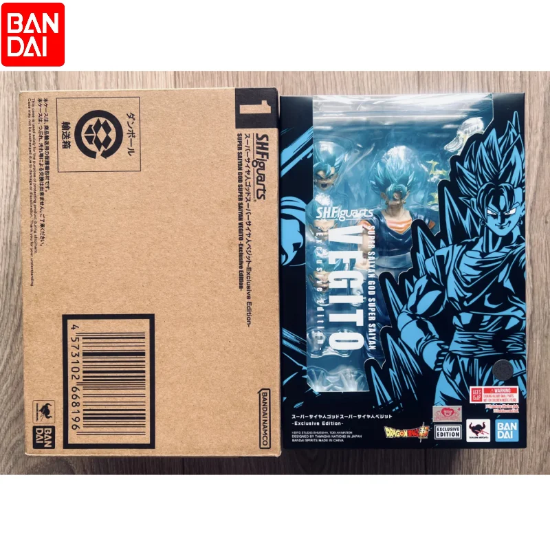 New Nycc Bandai S.H.Figuarts Super Saiyan God Super Saiyan Vegito Action Figure Dragon Ball Super Anime Figure Collect Toy Gifts