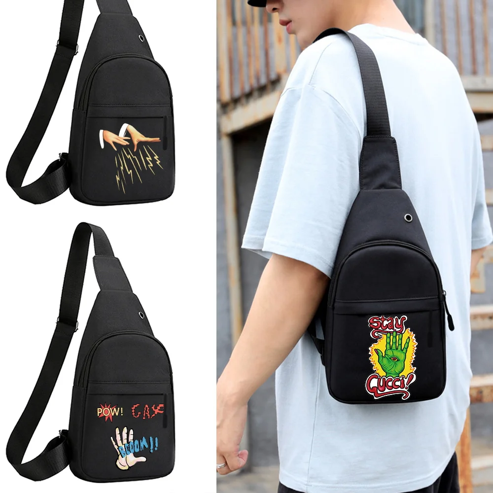 

Men Chest Pack Lightweight Personal Pocket Shoulder Bags Portable Travel Hiking One Shoulder Crossbody Bag Hand Series