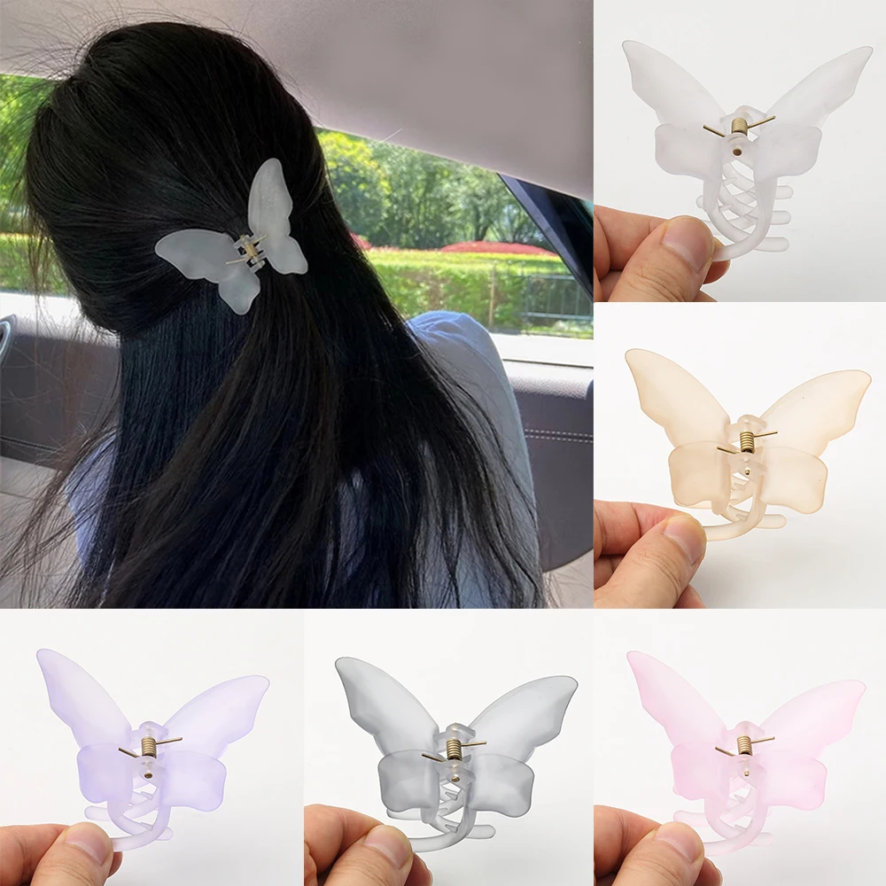 Fashion Girl Butterfly Hairpin Geometric Crab Hairpin Sweet Hair Accessories Headwear Grab Clip Women Hair Accessories