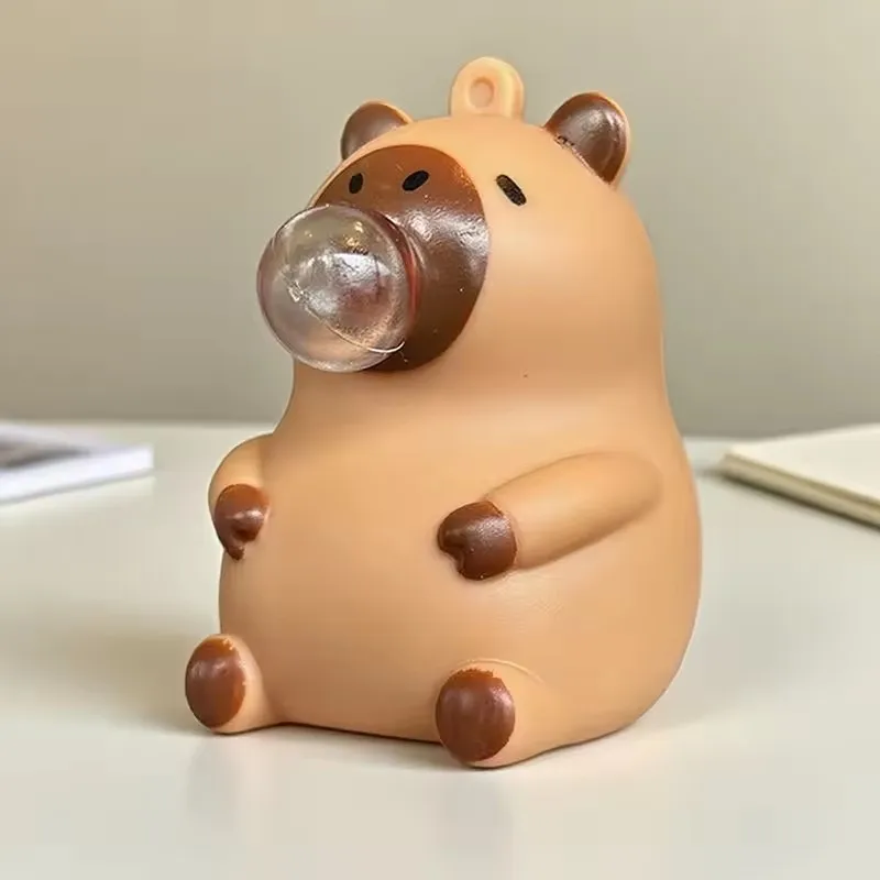 Capybara-Puppe, Quetschspielzeug, Blasenspielzeug, Dekompressionspuppe, Dekoration, Partygeschenk – Detail 7
