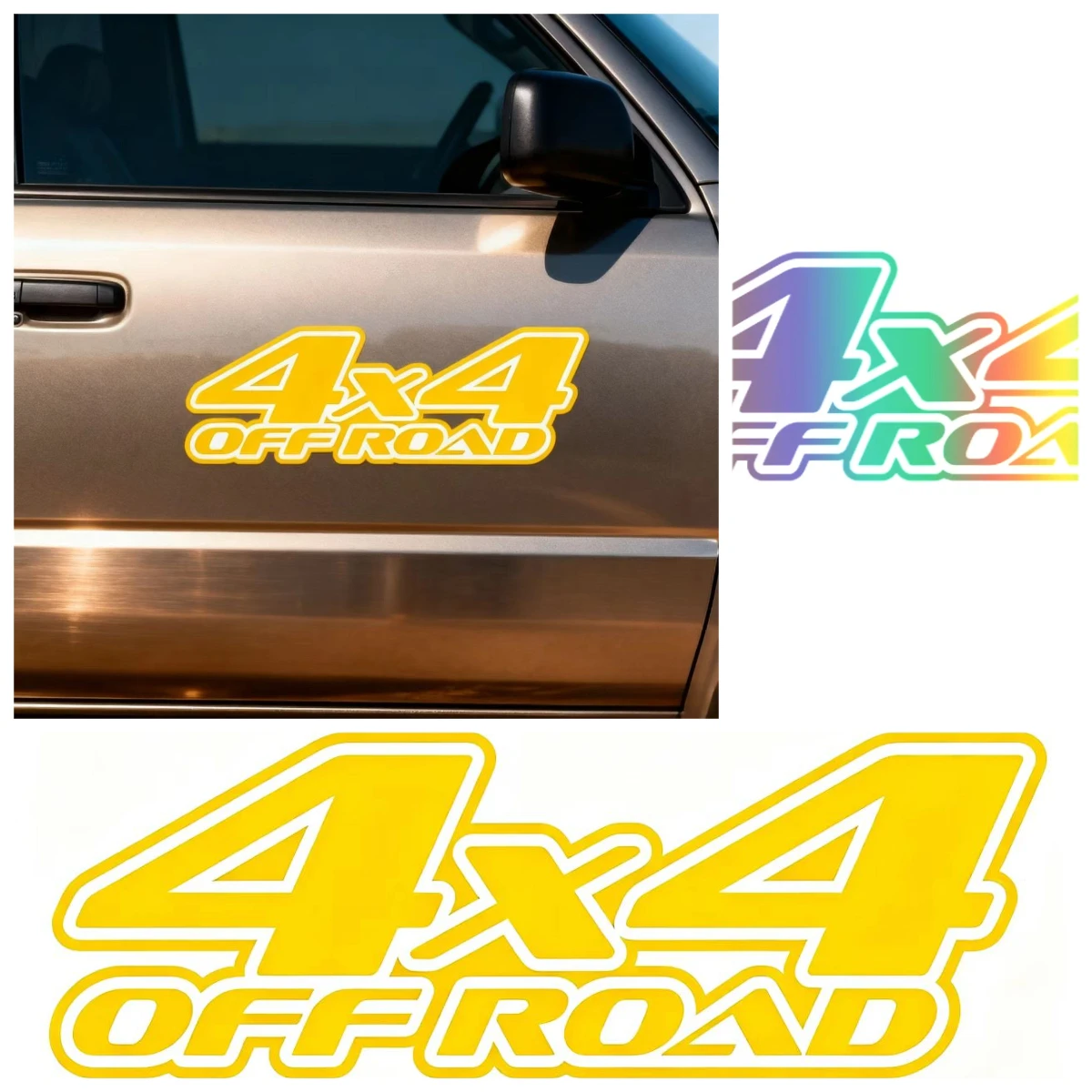 

Personality Car Sticker 4x4 Off Road Auto Decorative Waterproof Decal for Mitsubishi Lada Jeep