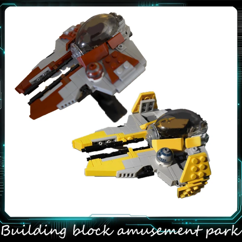 

New MOC Star Battle Series 1：43 Scale Interstellar Interception Aircraft Model Technology Building Block DIY Creative Toy Gift