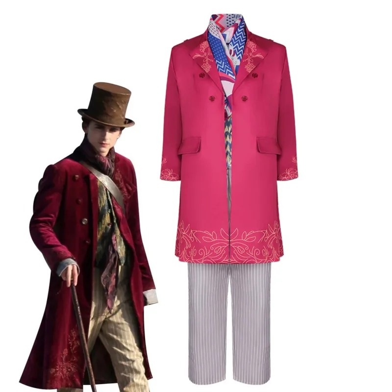 ويلي تأثيري فيلم الشوكولاته عامل زي للرجال ، الزي هالوين ، تمويه الكبار لعب الادور ، دعوى الحزب