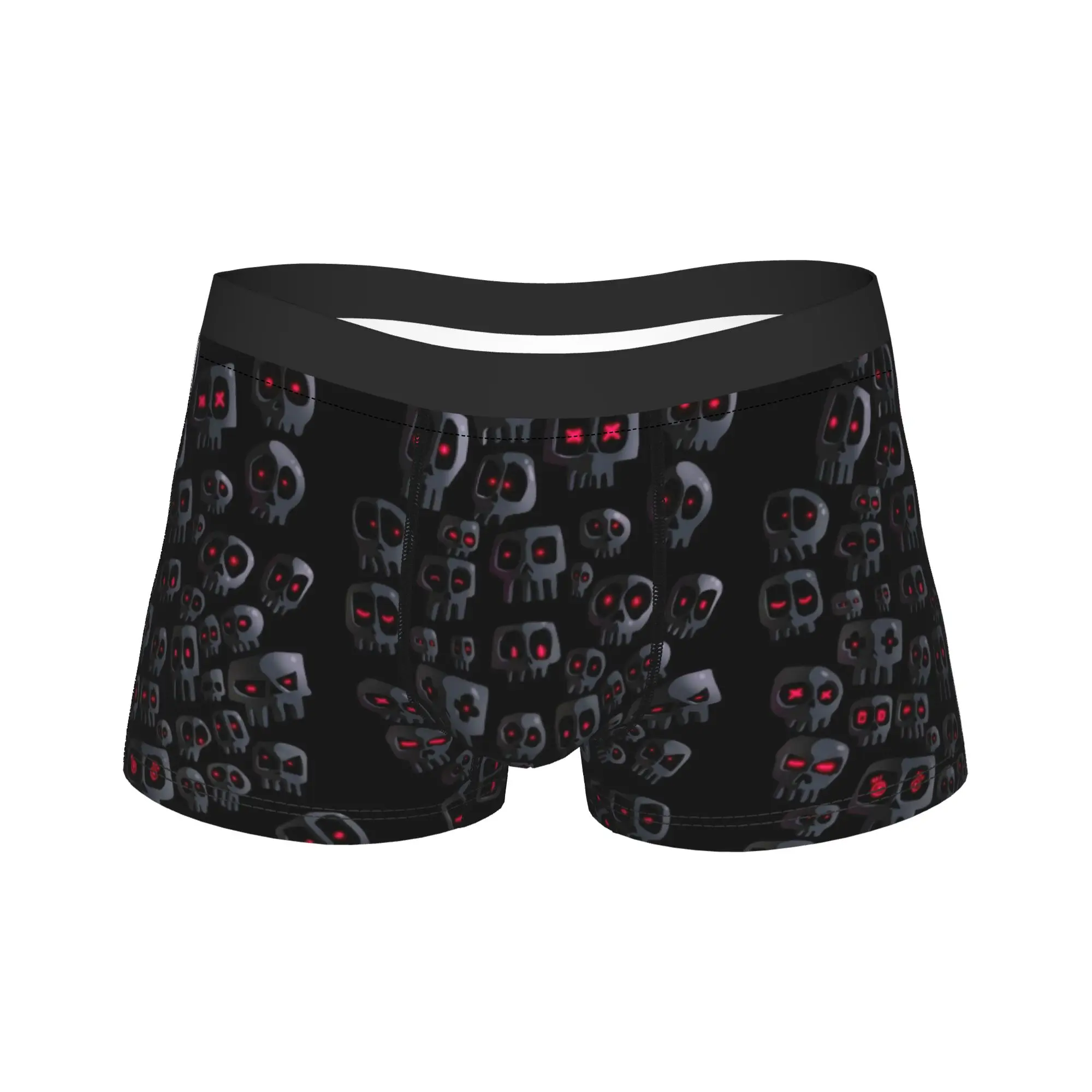 Dark Multi skull Horror Pattern Shorts Briefs  Underwear Hot Sale Man Comfortable Trunk Print Plus Size Underpants