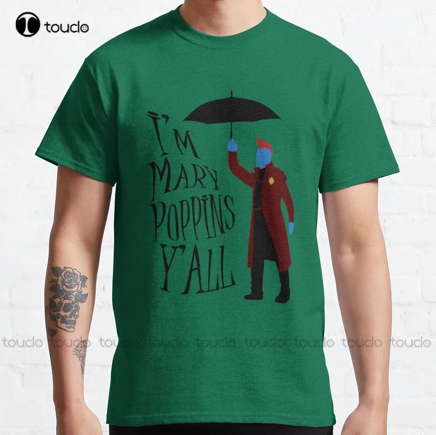 Yandu Poppins mary_poppins guardians Classic T-Shirt mens tshirt Custom aldult Teen unisex digital printing xs-5xl All seasons