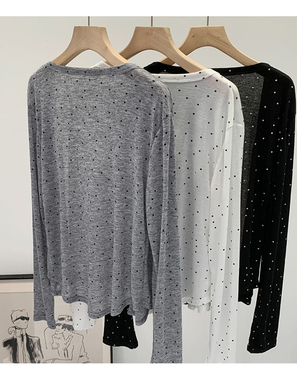 Cardigan de Protection solaire d'été léger à pois, T-Shirt d'extérieur à manches longues, simple boutonnage, haut polyvalent pour femmes