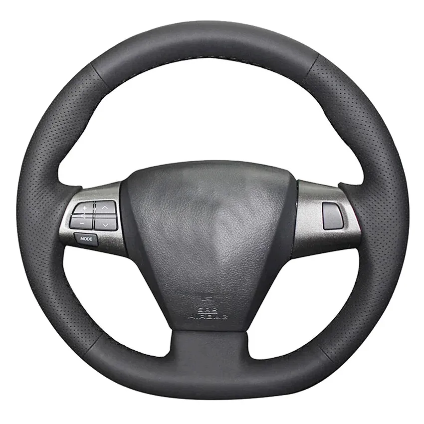 Hand-Stitched Genuine Leather  Steering Wheel Cover For Toyota Corolla RAV4 2011 Non-Slip Grip Interior Accessories