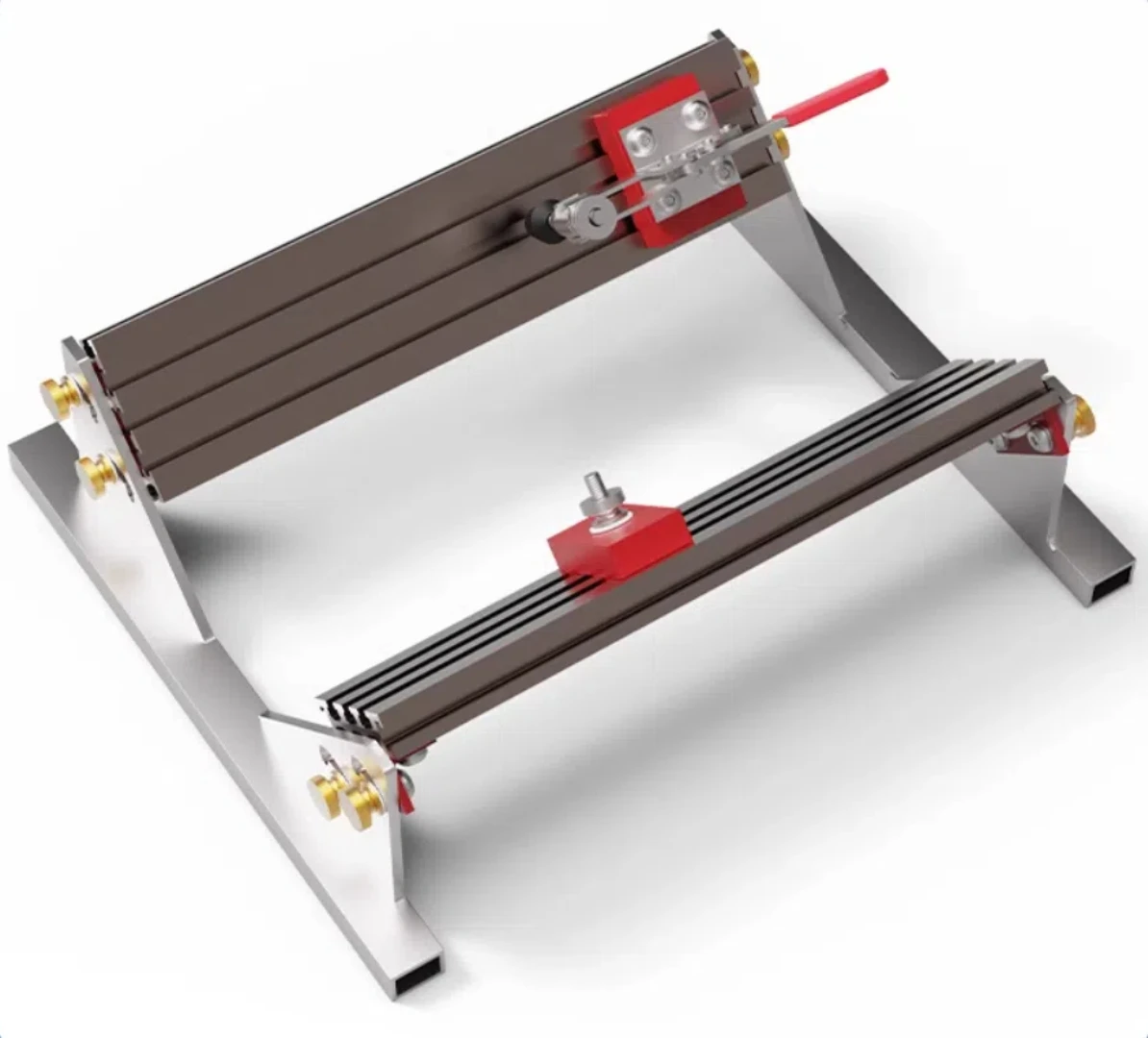 Adjustable Drawer Slide Spline Jig with 4 Flip Stops for Milling Table Saw Machines