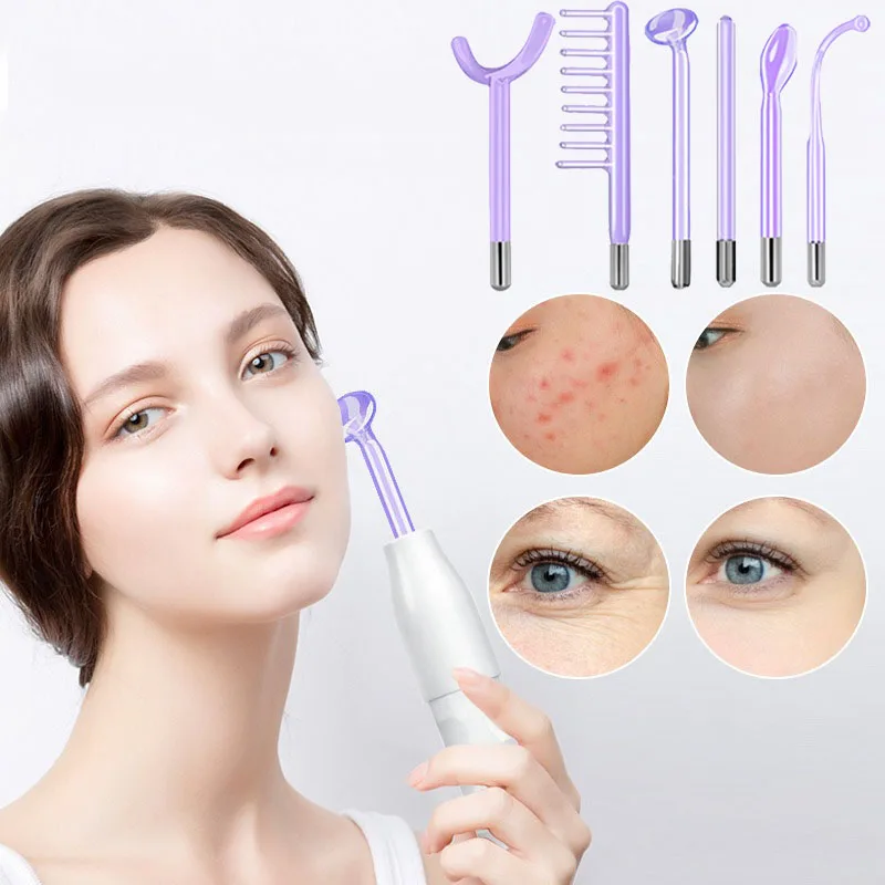 High Frequency Skin Therapy Wand Machine Acne Skin Rejuvenation Tightening Spot Wrinkle Reducing Tool Beauty Facial Care SLY005