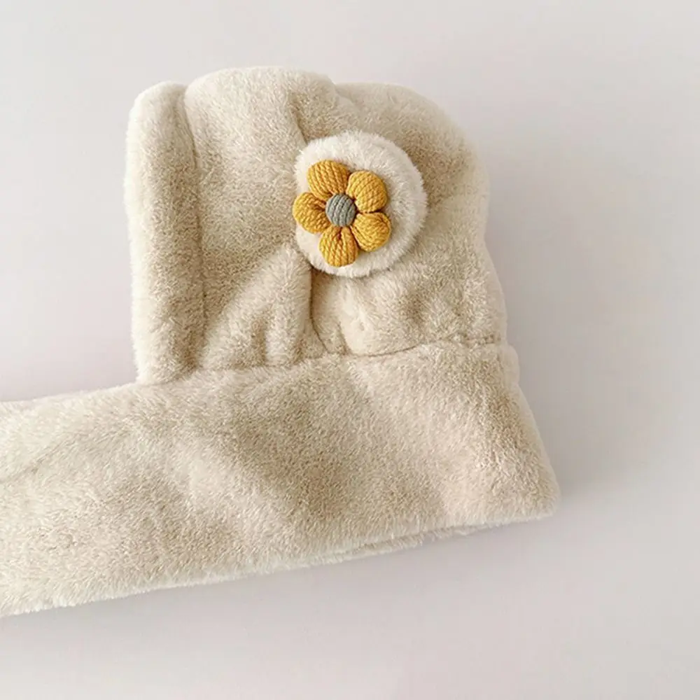 

Милый комплект из шапки и шарфа из искусственного меха с цветочным узором, цельный, ветрозащитный, теплый, с капюшоном, для зимы