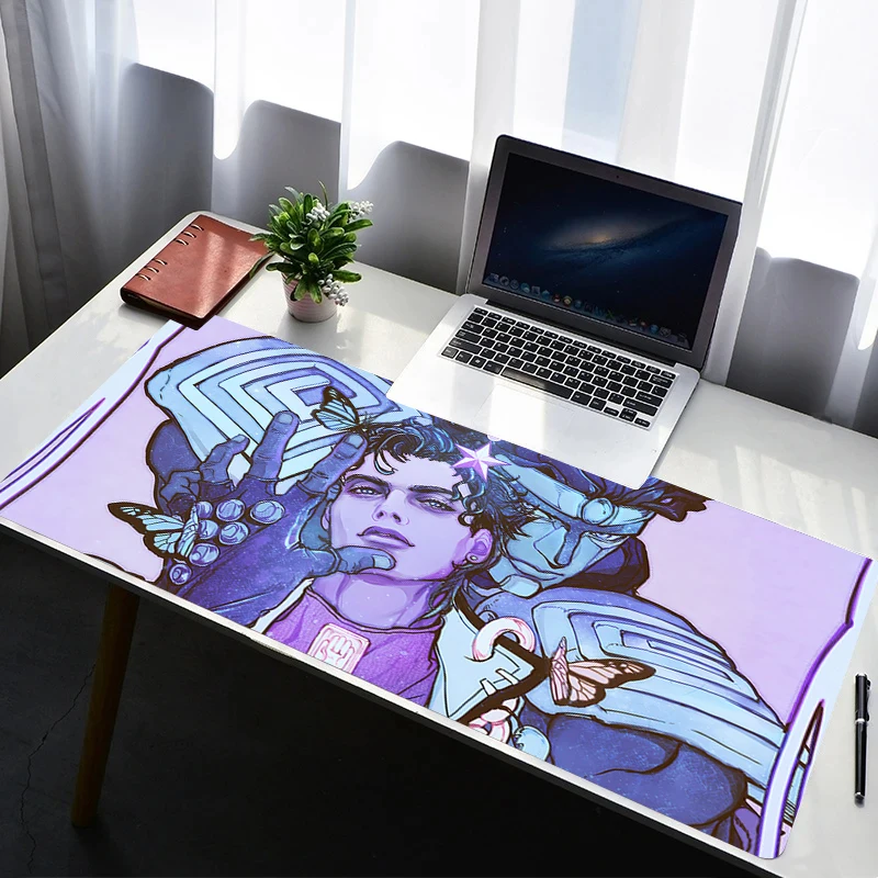 

Mouse Pad Laptop Rubber Extended Desktop Mat Computer Gamer Mousepad PC Gaming Accessories J-jojo Bizarre Adventure Keyboard Pad