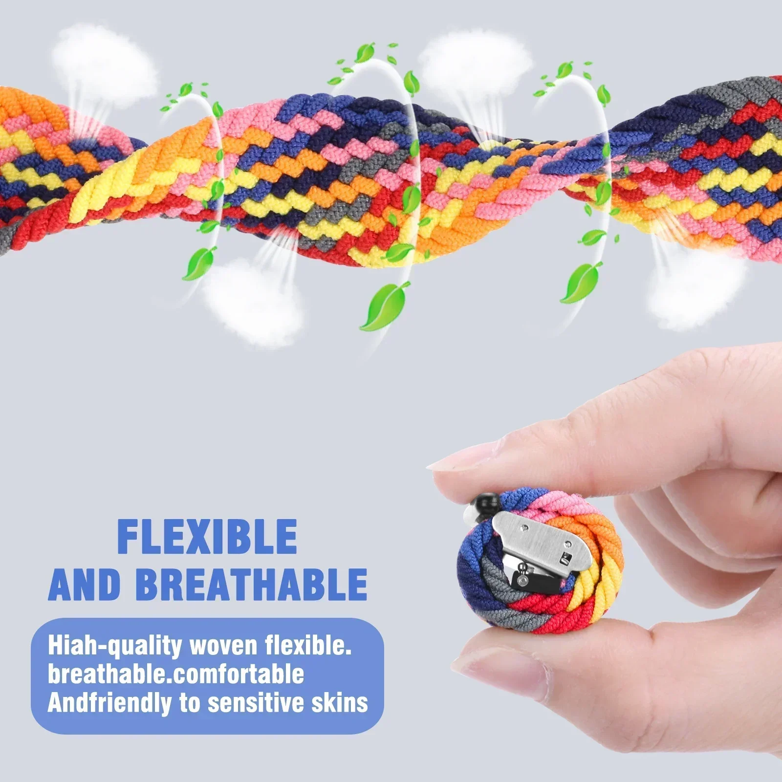 Elastic Braided Strap For Redmi Watch 5/3 Active Watchband Nylon Adjustable Quick Release Bracelet For Redmi Watch 3/5 Lite image 2