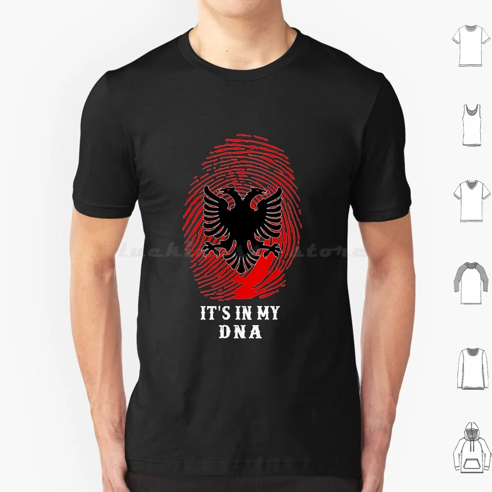 Albania Flag Dna T-Shirt T Shirt Cotton Men Women DIY Print Uck Albania Uck Albania Uck Uck Kosovo Uck Shqiptar Shqiptar