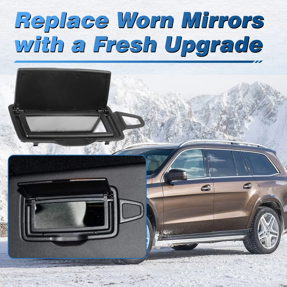 

Автомобильный солнцезащитный козырек для макияжа, косметическое зеркало, чехол для Mercedes-Benz W166 W292 GL ML GLE GLS Class LHD 1668100110 1668100210