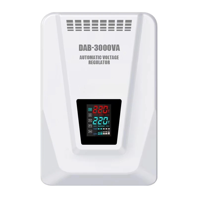 Single Phase Automatic Voltage Stabilizer 3KVA 5KVA Relay Control AVR 220V Wall Mounted Whole House Voltage Regulator