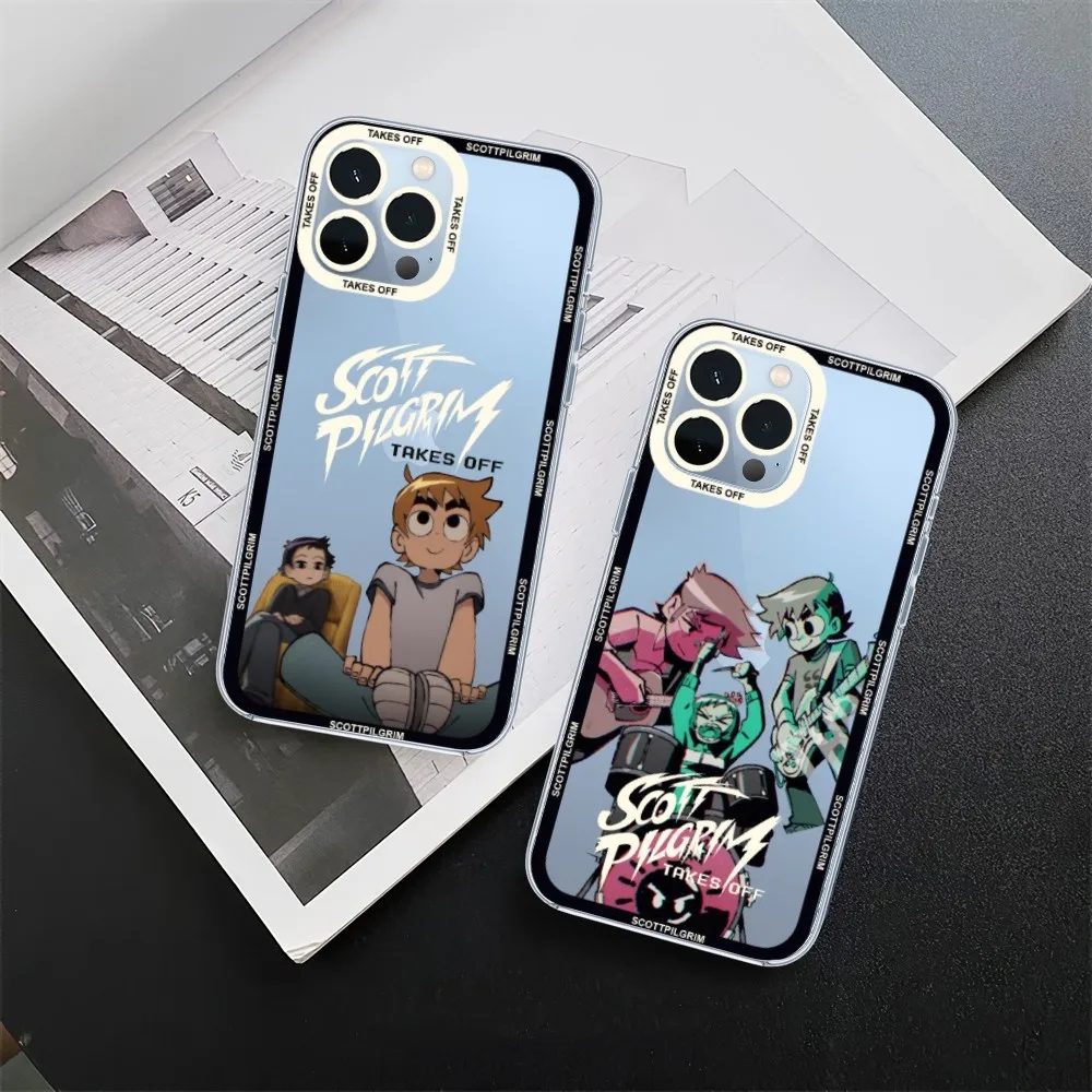 Scott Pilgrim Takes Off Phone Case For iPhone 11 12 Mini 13 14 15 Pro Max Transparent Shell