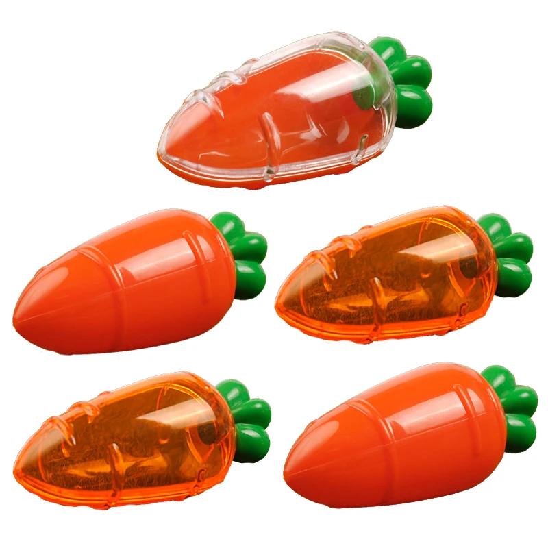 5pcs Easter Plastic Carrot Candy Boxes Transparent Easter Carrot Shaped Gift Box Easter Party Decoration for Home Kids Gifts