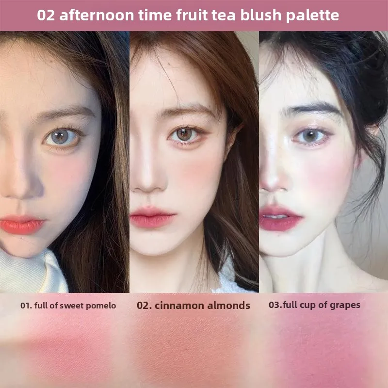 드림 걸 3 색 블러쉬 누드 메이크업 천연 매트 오렌지 오래 지속되는 블러쉬 저렴한 학생 메이크업 복숭아 페이스 컬러