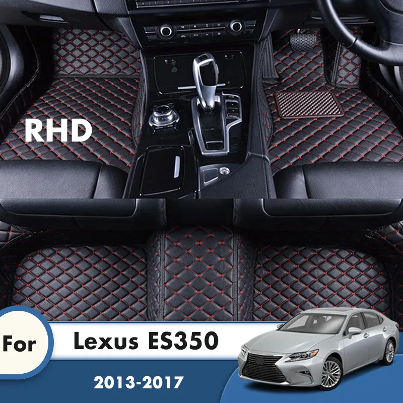 RHD Carpets Car Floor Mats For Lexus ES ES250 ES300h ES350 2017 2016 2015 2014 2013 Custom Styling Auto Interior Accessories