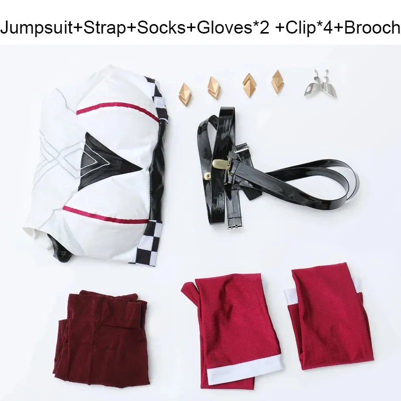 2025 New Kafka Racing Car Model Uniforms Game Honkai Star Rail Cosplay Costumes Women Sexy Bodysuit Gloves Glasses Suit Hallowee