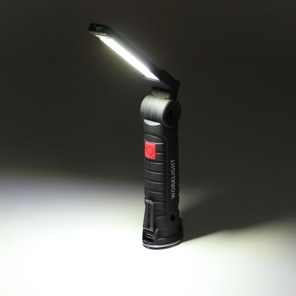 Rechargeable Portable 3 Mode COB s Bright LED Flashlight Inspection Lamp for Car Repair, Indoor, Outdoor