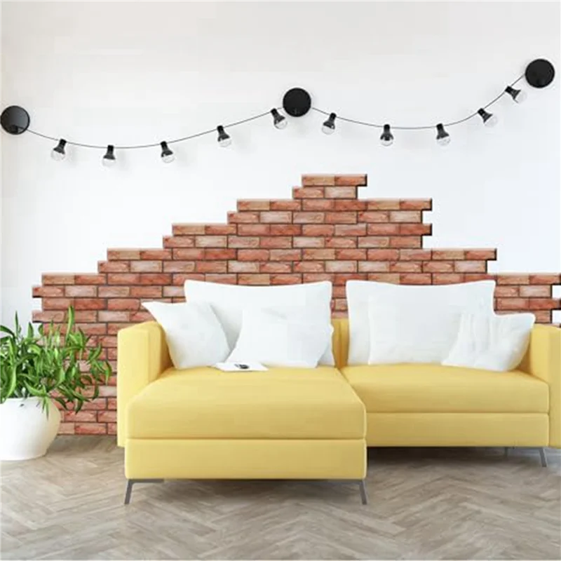 

A98E-3D Wall Panels, Self-Adhesive, Pack Of 30, 3D Self-Adhesive Wall Panels For Kitchen, Bedroom, Bathroom, Living Room
