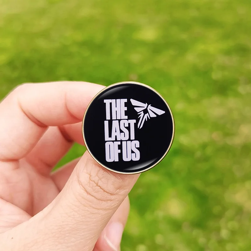 New The Last of Us 2 Pin Badges Ellie Figure Wings Rocket Spaceship Brooches for Men Women Fans Cosplay Backpack Glass Pins Gift